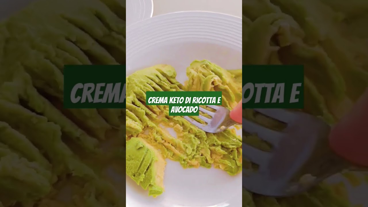 Crema Chetogenica Ricotta e Avocado #ricettelight #ketorecipes #avocado #mangiaresano #ricettefit