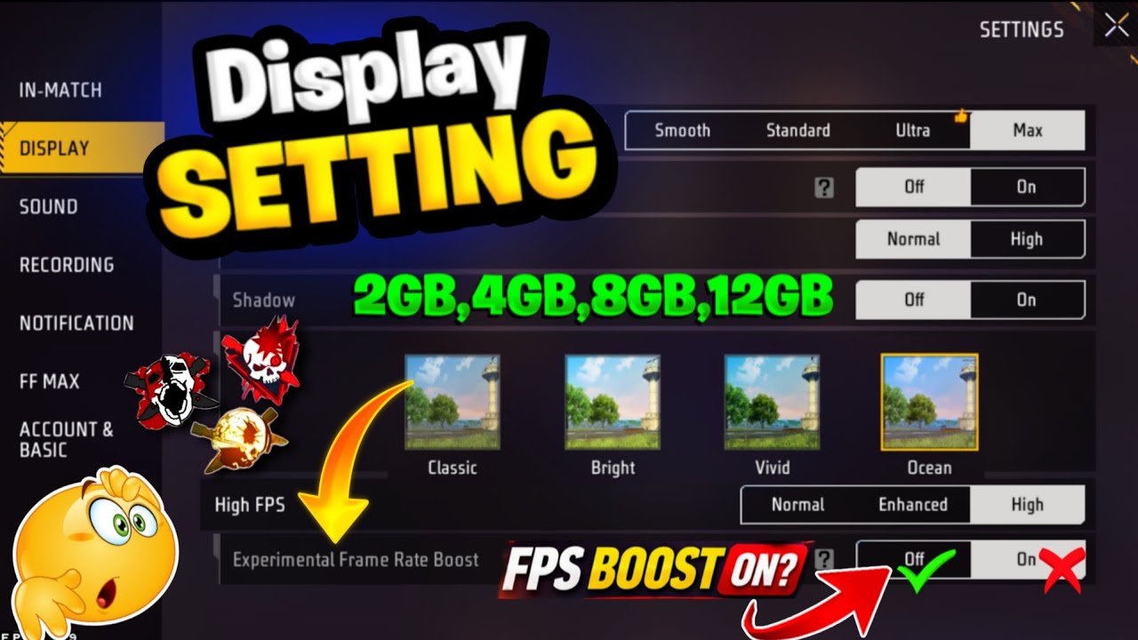 free fire display settings | Pro Player Display Setting | Free Fire New Setting | free fire setting