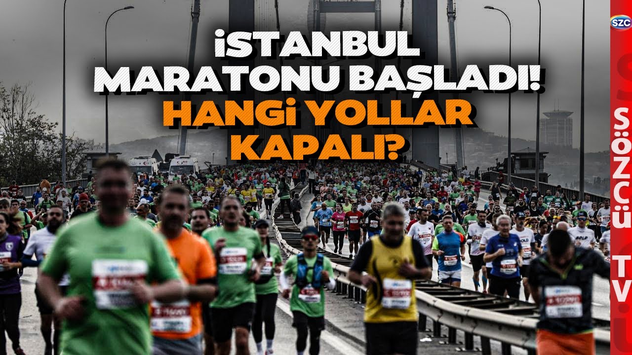 İstanbul Maratonu Başladı! İşte Kapalı Yollar ve Yarışın Güzergahı
