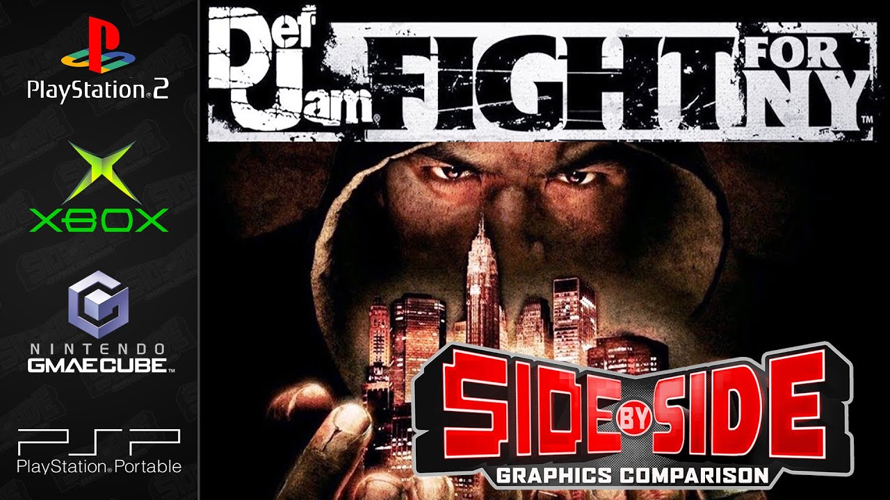 Def Jam Fight for NY | Сравнение графики | PS2, XBOX, GameCube, PSP | Side by Side