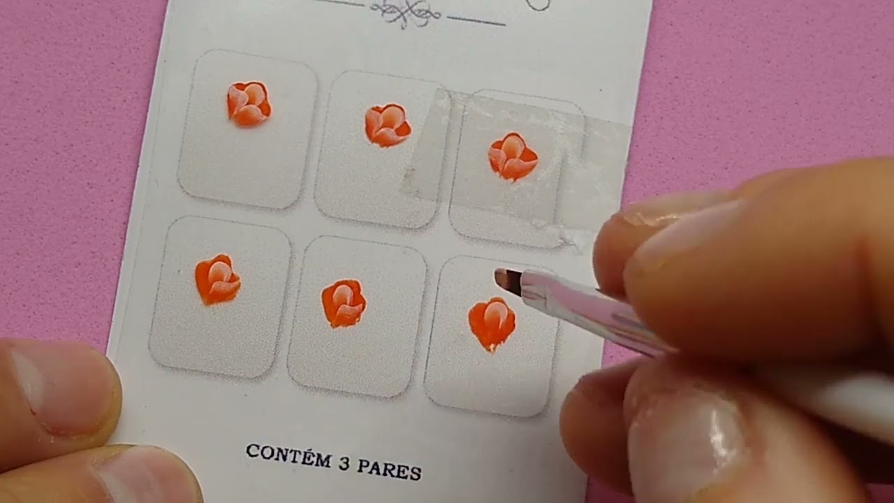 ADESIVO DE UNHAS PASSO A PASSO