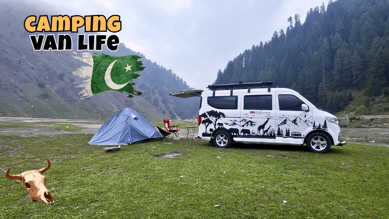 Risky Bridge Crossing | Van Life Pakistan | Naran Vlog 🚐