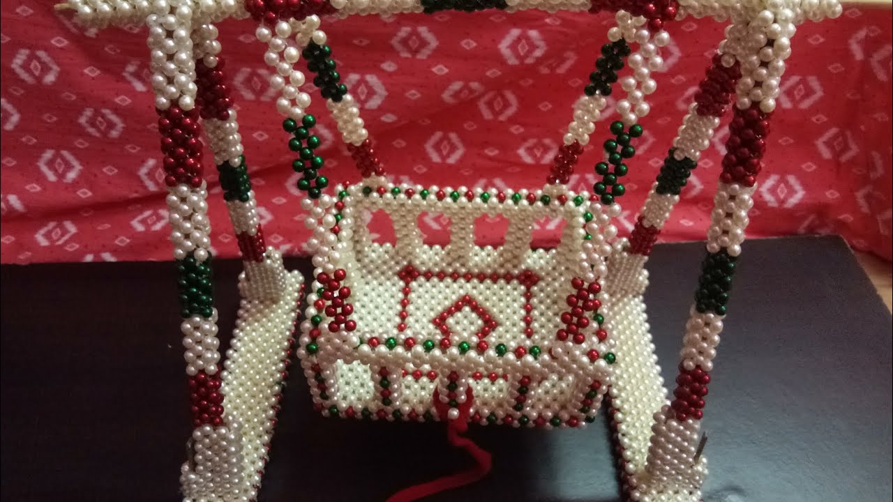 Part - 1 मोत्यांचा पाळणा, Beads Jhula, Motyancha Palna, DIY Beads Jhula