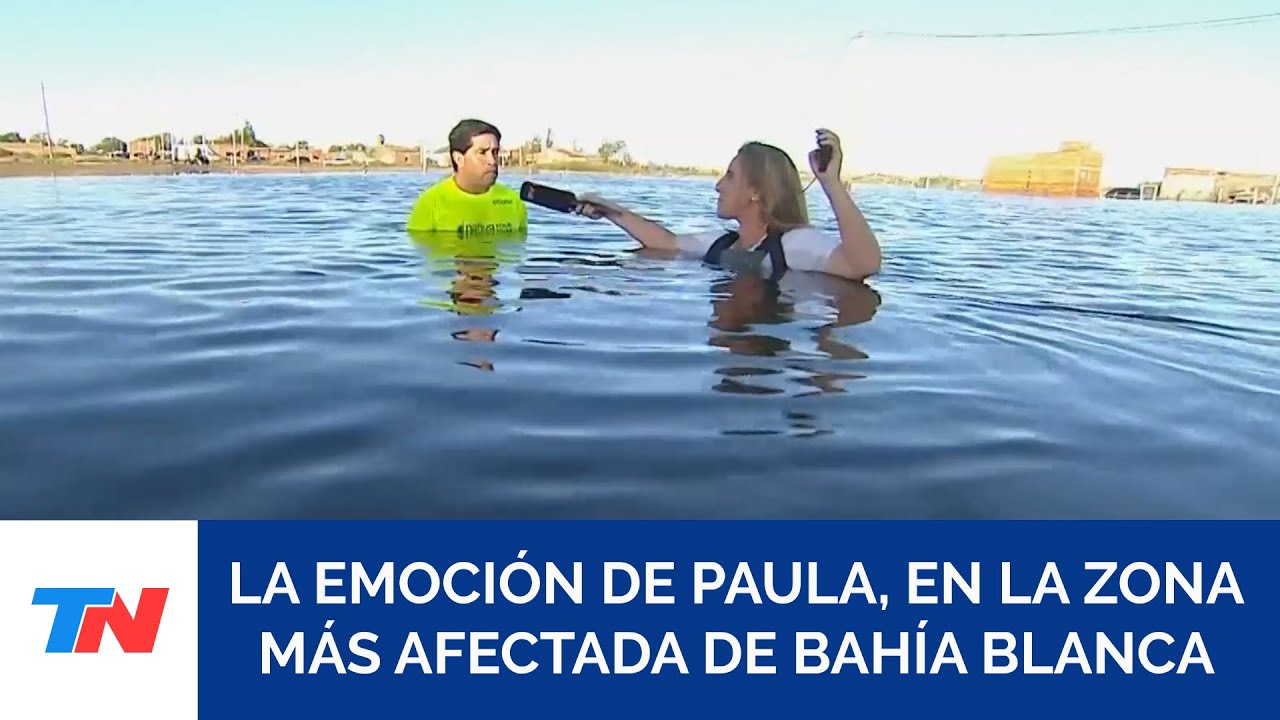 La emoción de Paula Bernini al conocer cuánta plata se donó para un barrio afectado de Bahía Blanca