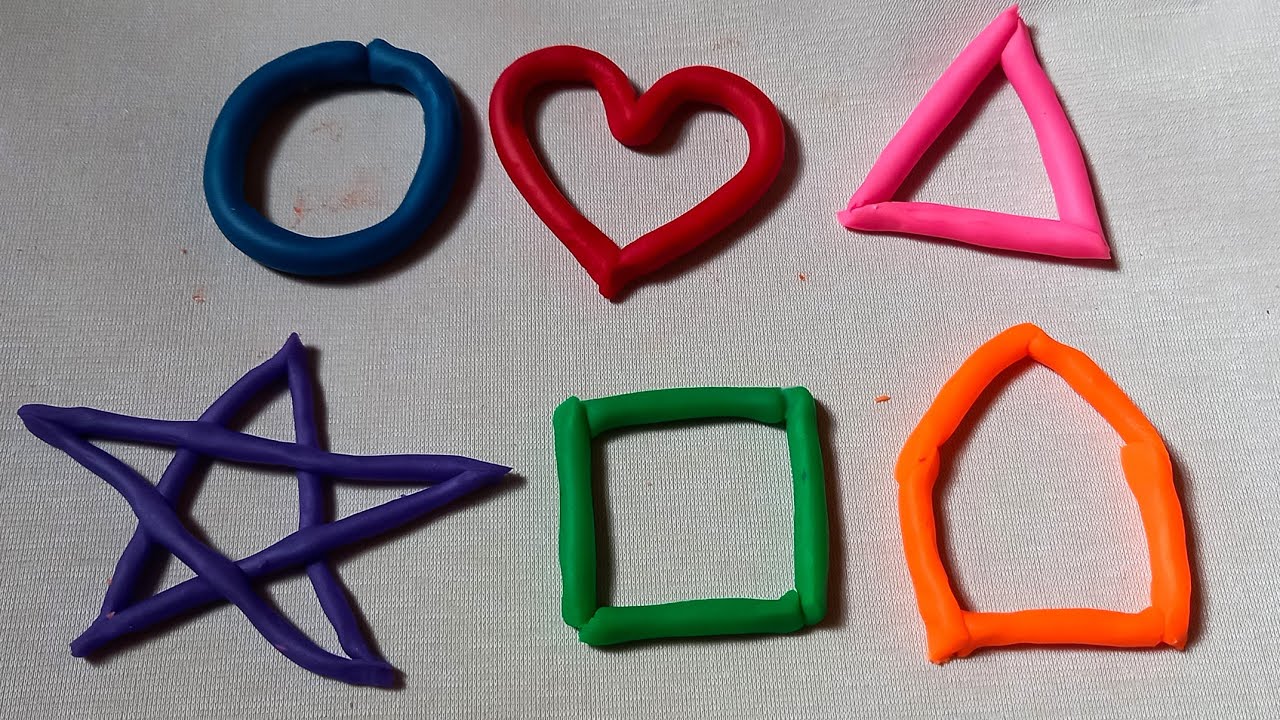 Clay with me | Basic Shapes (Square, Rectangle, Triangle and Circle)