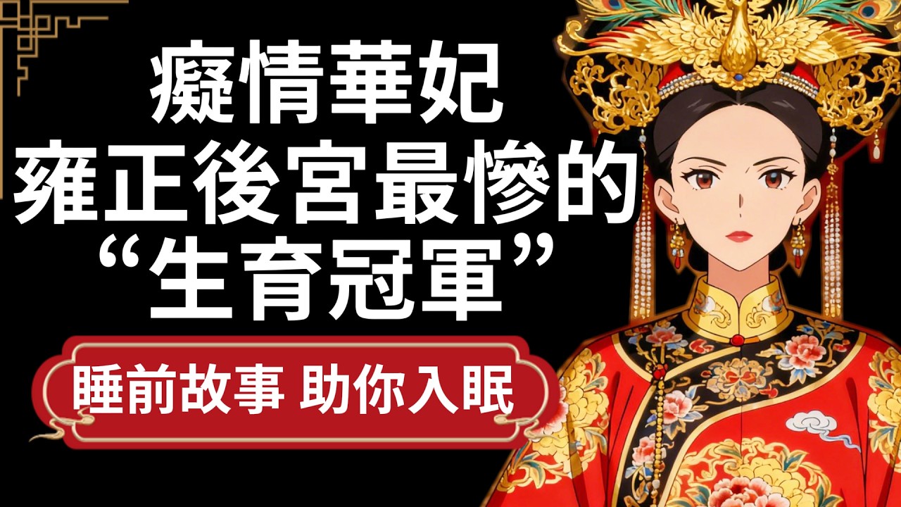 【睡眠故事】《以為華妃被「歡宜香」絕育，竟為雍正生了4個孩子？為何歷史和《甄嬛傳》完全相反？#睡前故事 #历史故事 #助眠 #小二講歷史 #華妃 #年世蘭 #雍正後宮