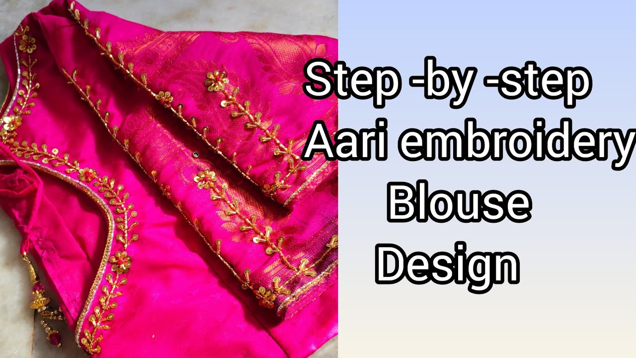 Simple & Elegant aari embroidery blouse designs#hand embroidery#latest embroidery blouse design