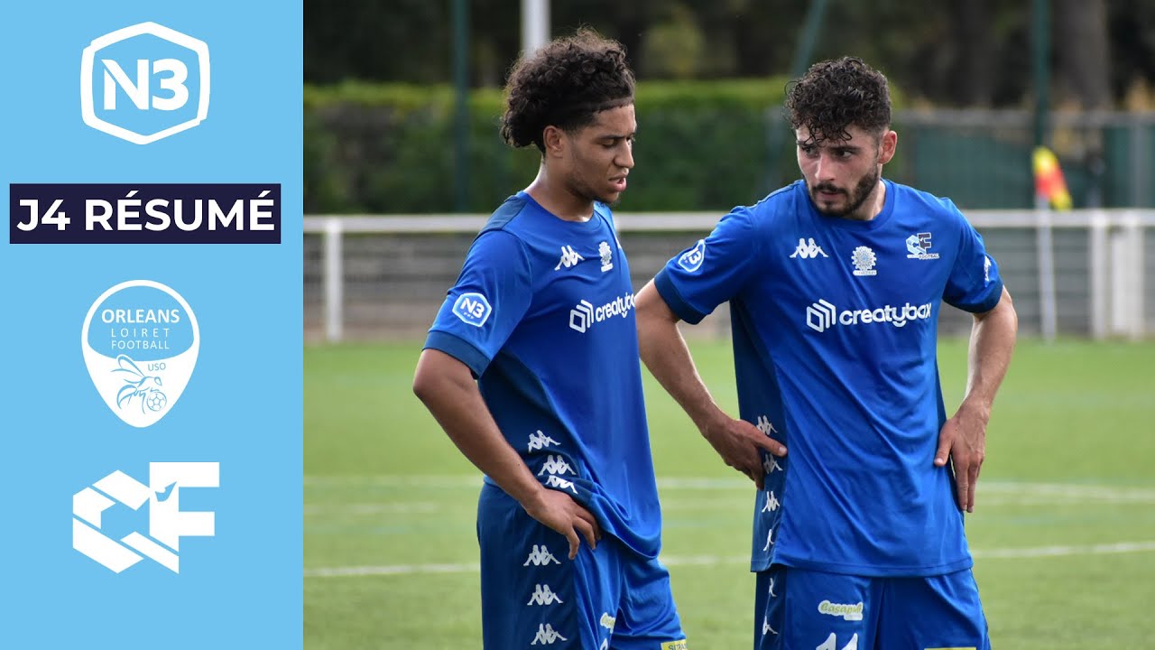 J4 N3 I US ORLÉANS II 2-3 C'CHARTRES FOOTBALL II - Résumé