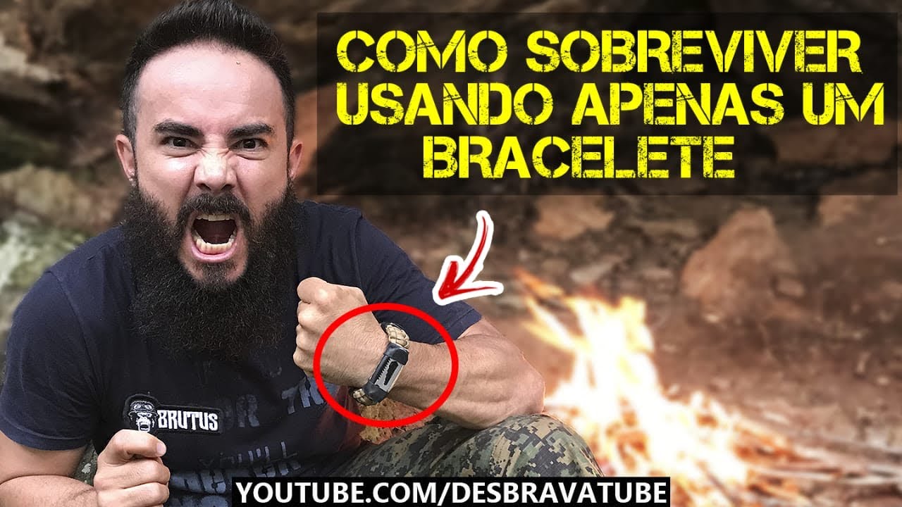 BRACELETE DE SOBREVIVÊNCIA - Como sobreviver somente com uma pulseira de paracord.