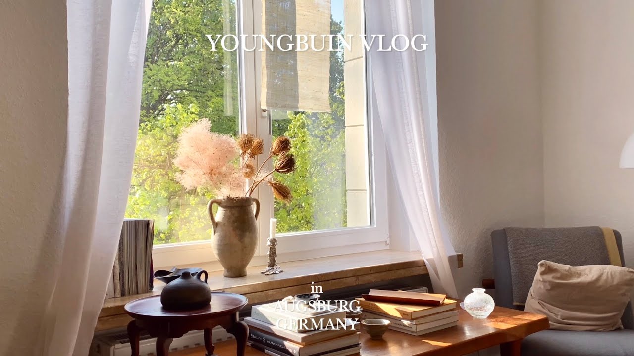 🇩🇪 Youngbuin Vlog | 연둣빛 아니 핑크빛 알록달록 계절의 시작을 알리는 독일에서의 봄 일상 🌸 in Augsburg 아우크스부르크 투어🌹 꽃이 만개한 나의 힐링장소들