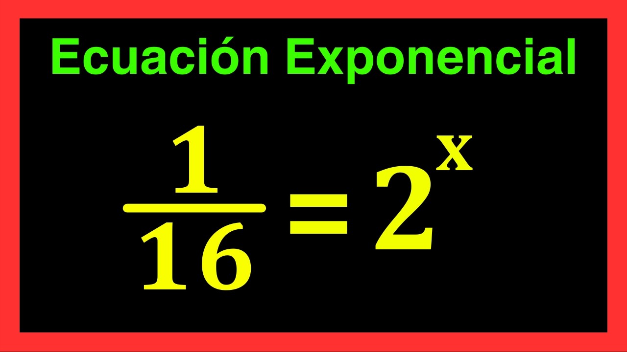 ✅👉Ecuaciones Exponenciales con Fracciones