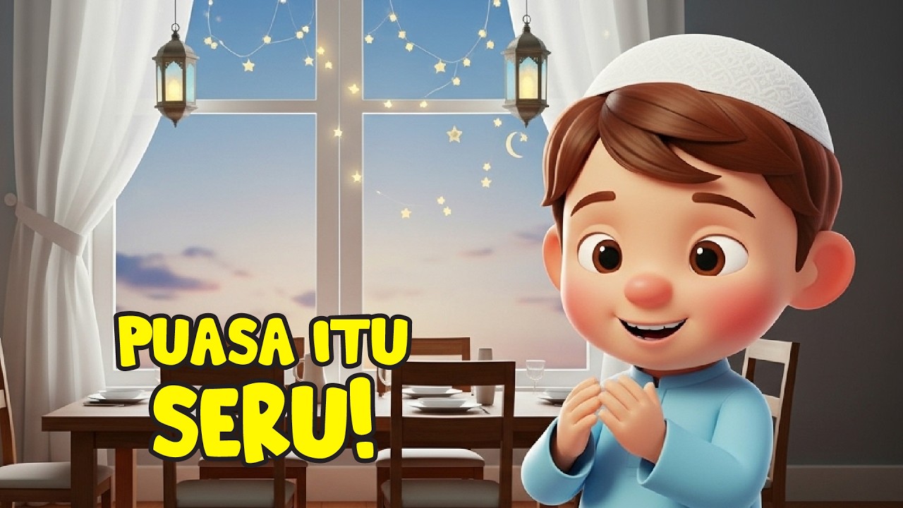 Puasa Itu Seru 🌙✨ | Lagu Anak Ramadan Ceria | Belajar Sabar & Berbagi