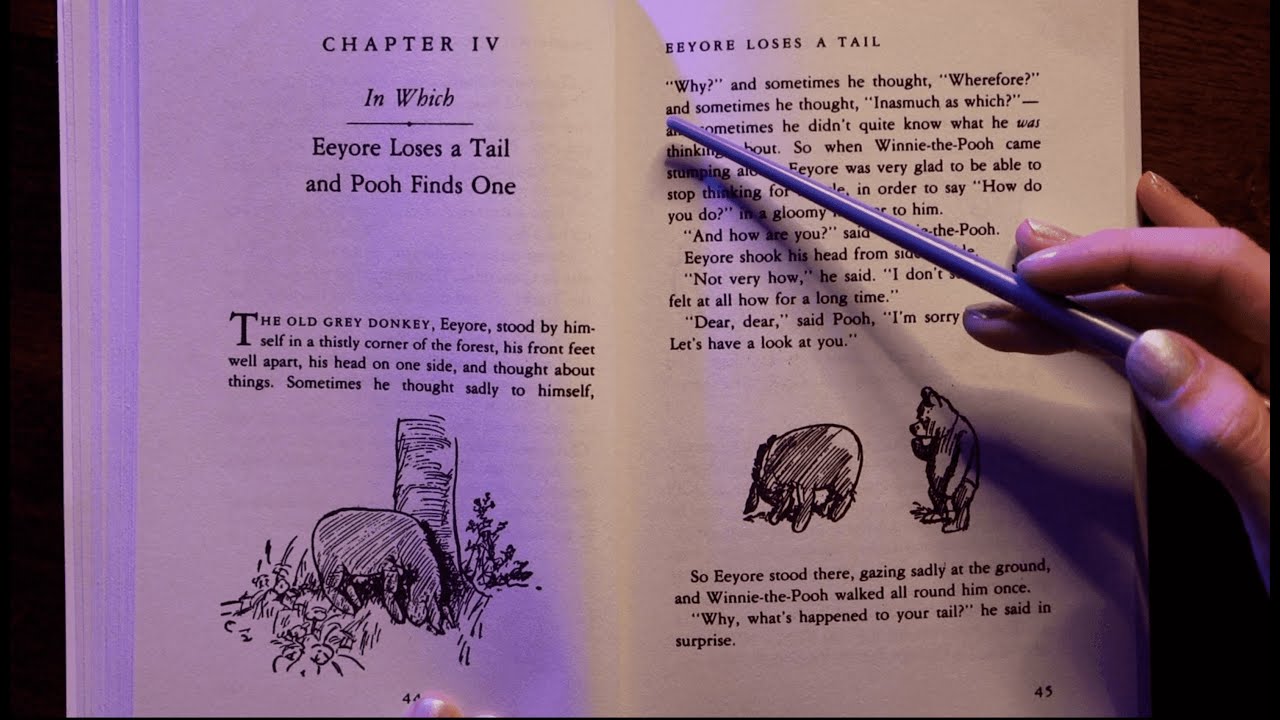 Educational ASMR (Part 4): English Vocabulary and Whispered Reading -Winnie the Pooh 🧸