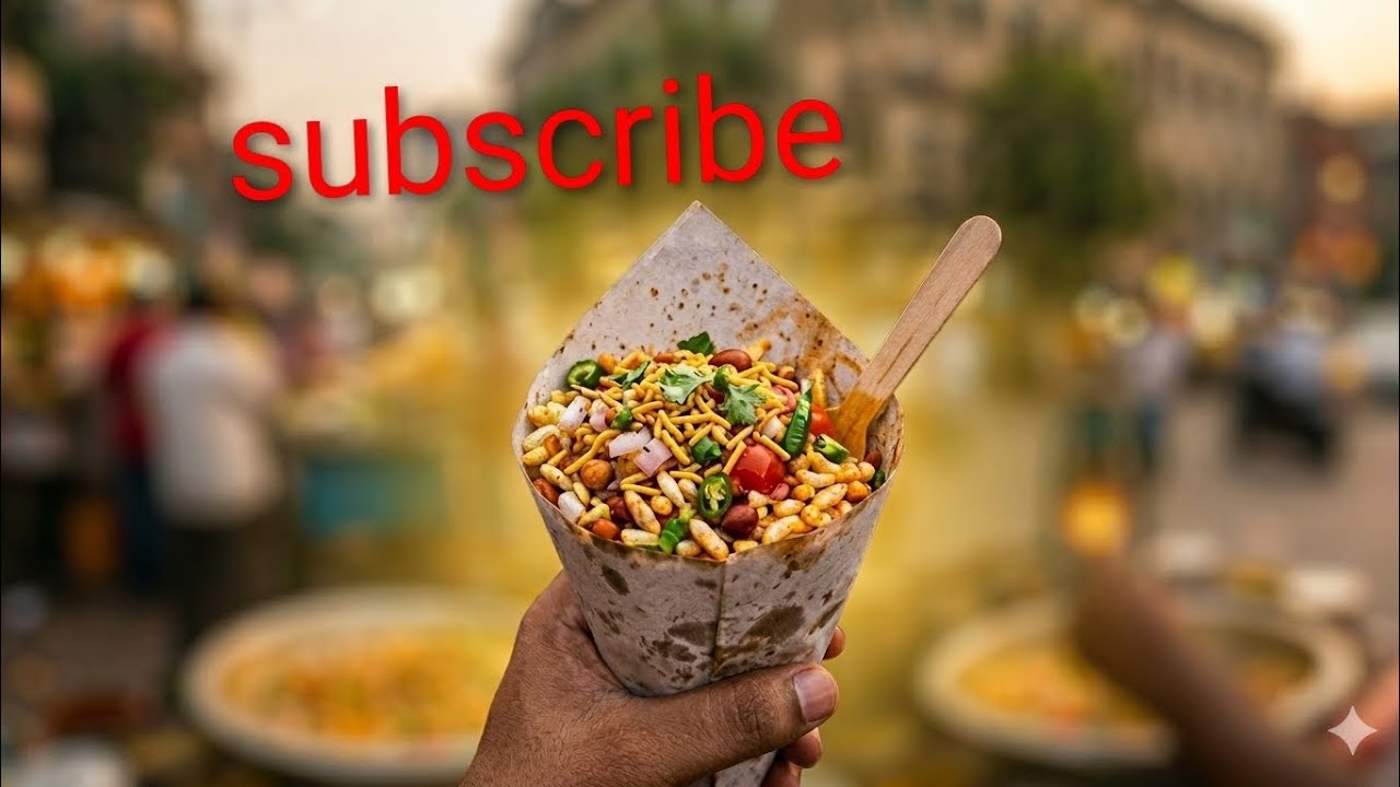 ठेला स्टाइल में घर पे बनाए भेल पूरी ❤️।  