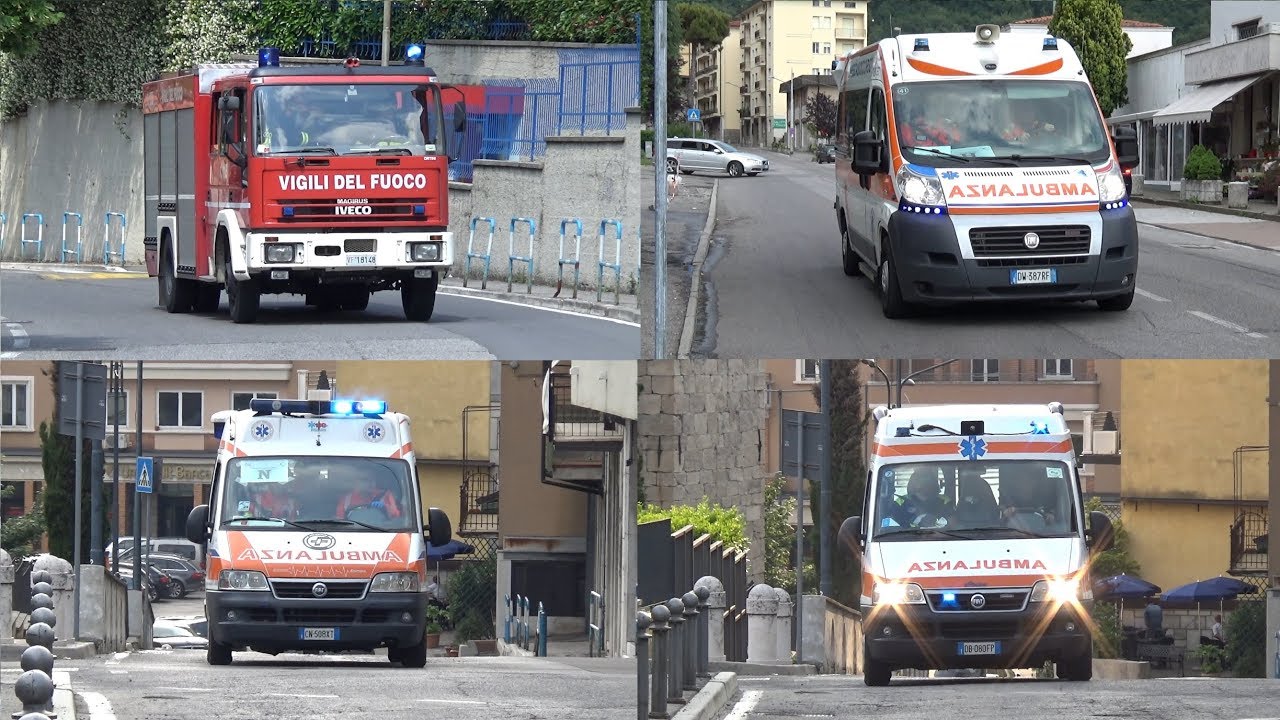Lumezzane Emergency Day 2018 - Vari mezzi di soccorso in emergenza.