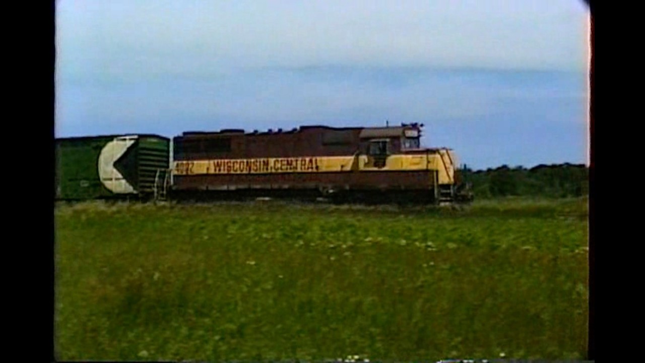 Wisconsin Central Railroad 6537 + 6517 + 5641 EMD SD45 & EMD SDL39 Freight 6/27/89