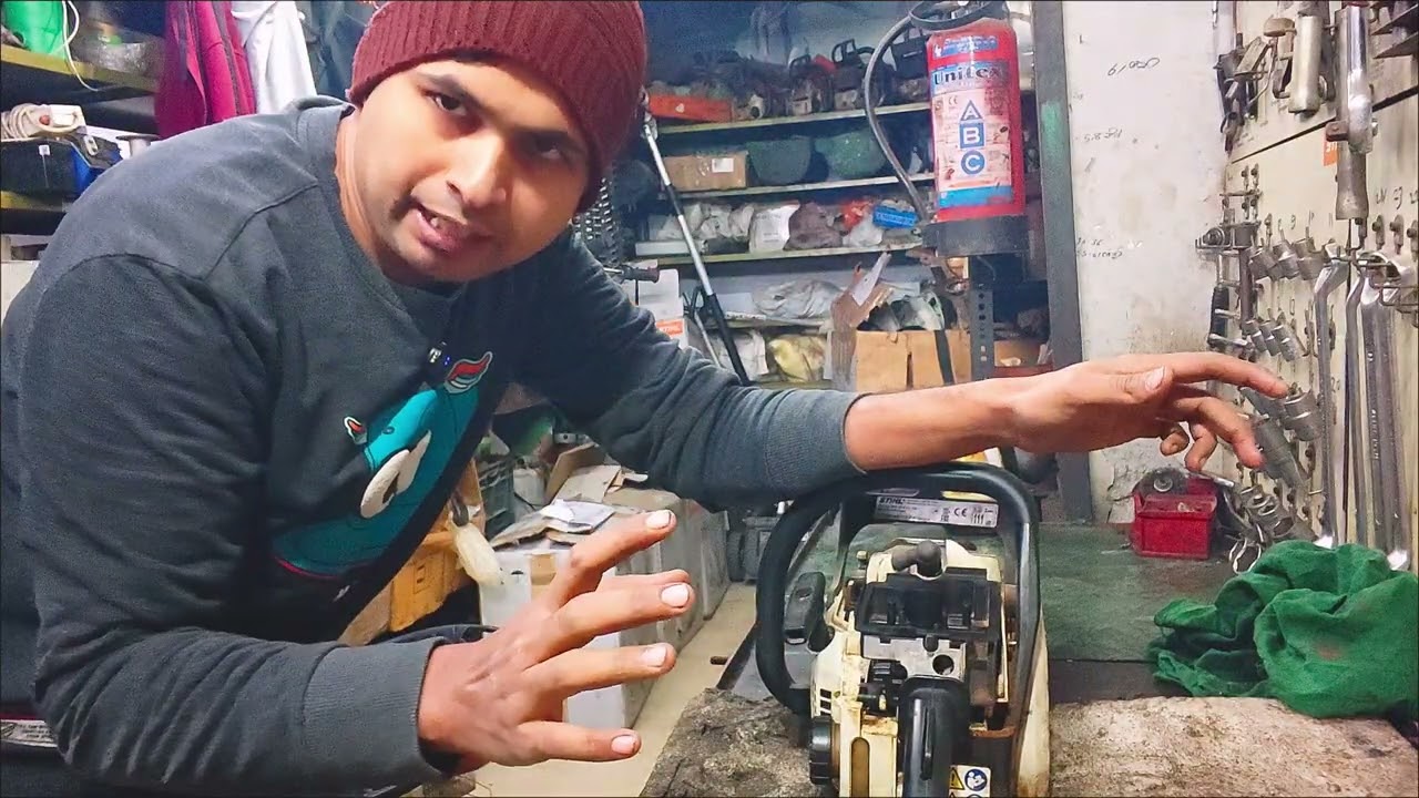 Chainsaw start problem ka permanent solution 🔧🔥#chainsawlife #repairvideo #mechanic #viral