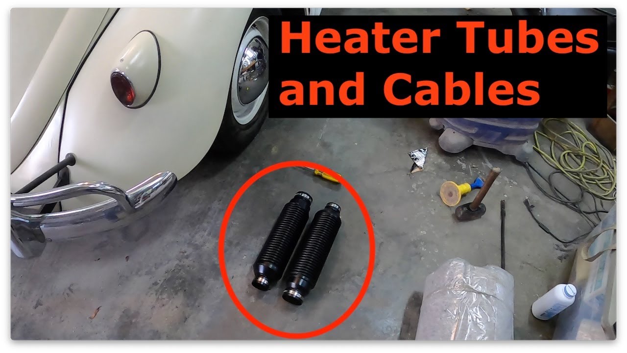 1961 VW Beetle (65 Pan) - Heater Tubes and Cables - 130