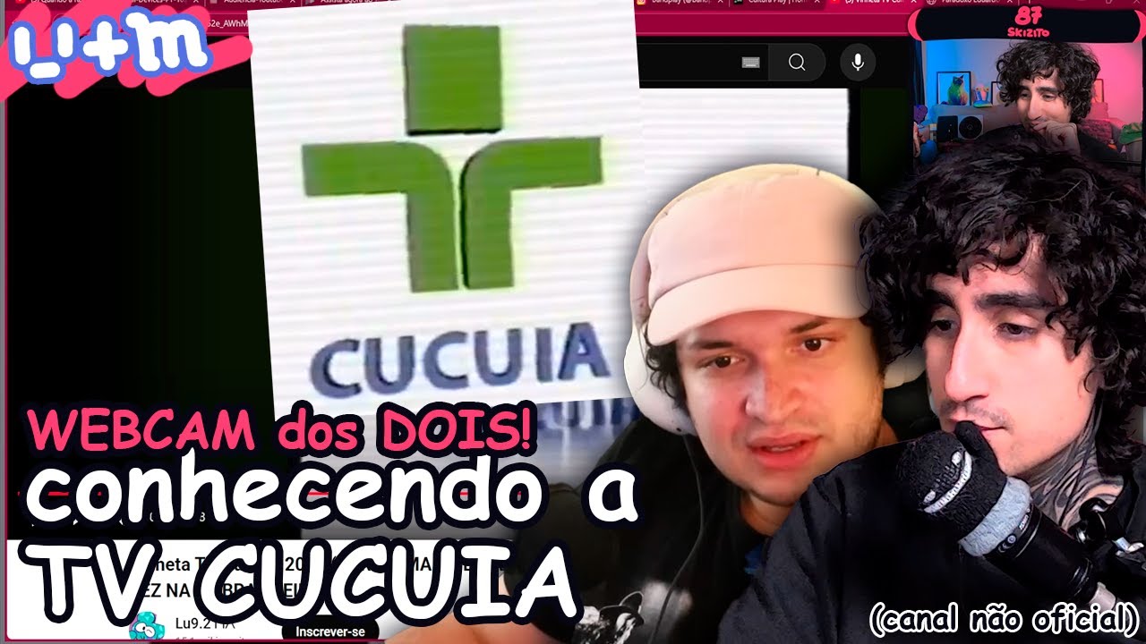 FELPS e MEIAUM conhencendo a TV CUCUIA (WEBCAM dos DOIS)