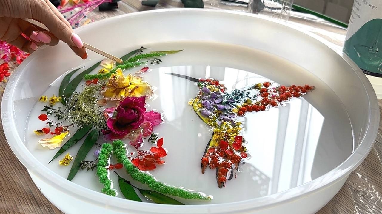 Идея столика из смолы, которую вы никогда не видели!😍