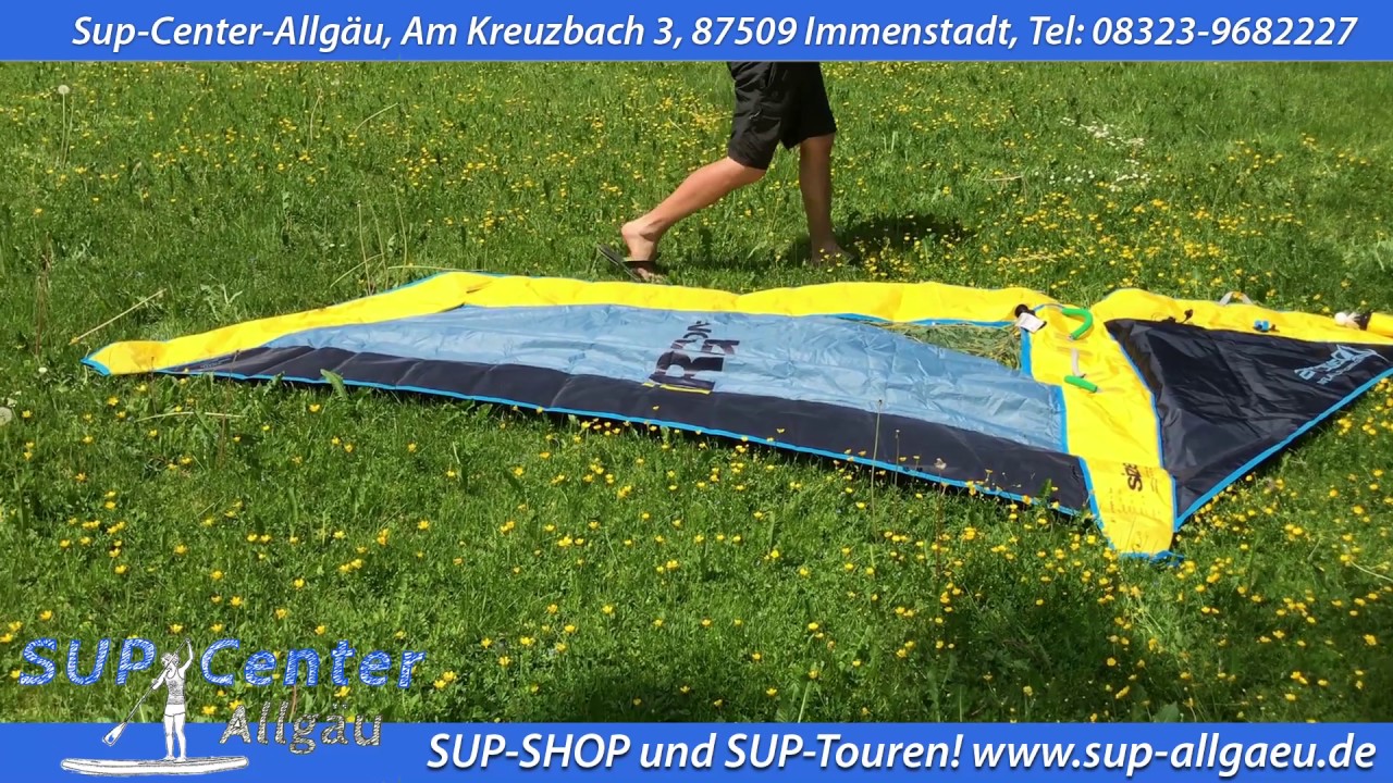 Irig one SUP Windsurf Segel aufpumpen