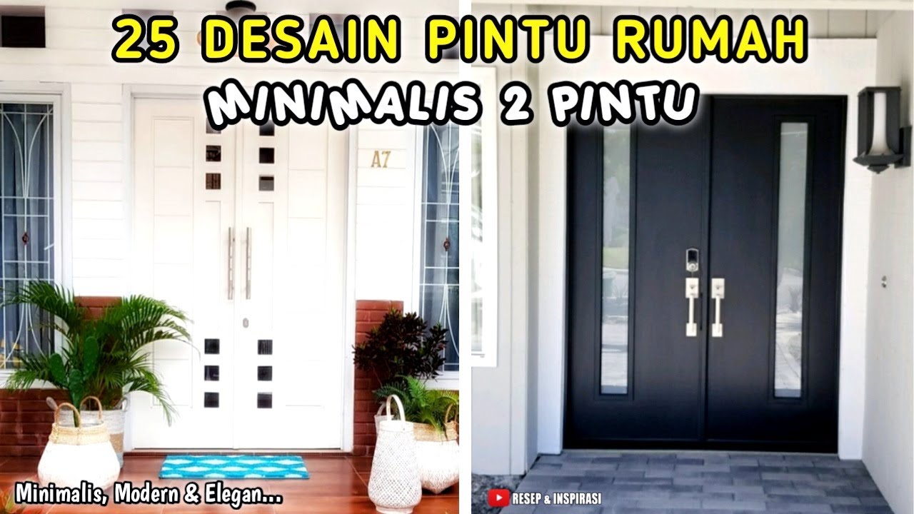 25 DESAIN PINTU RUMAH MINIMALIS 2 PINTU | LINK PEMBELIAN PRODUK ADA DI DESKRIPSI