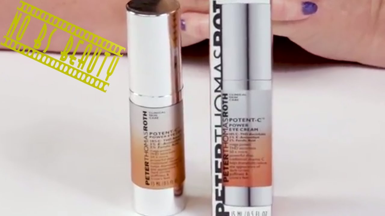 PETER THOMAS ROTH 🍊 Potent-C 🆕 Power Eye Cream Review, Swatch, and How To Use