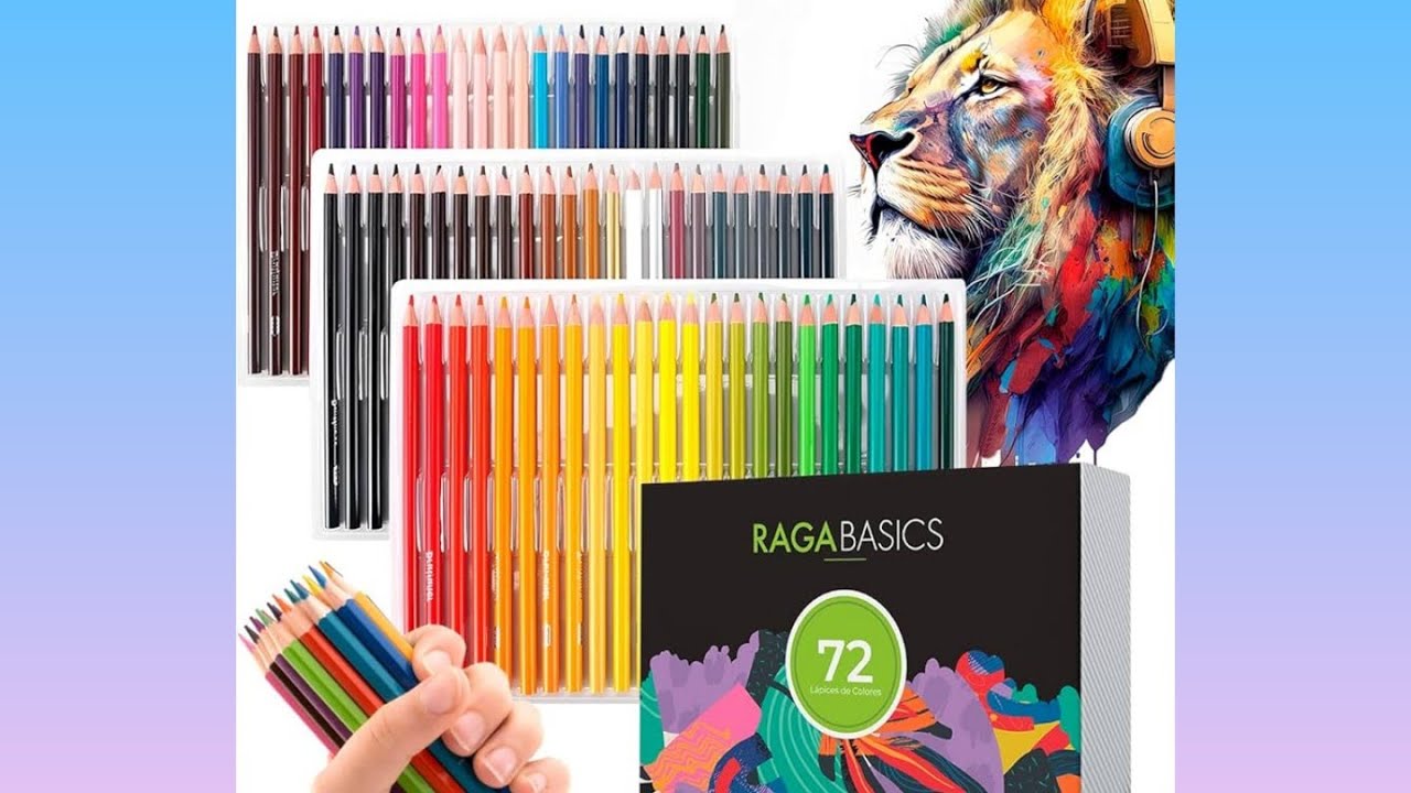 Primeras impresiones lapices de colores RAGA BASIC 72pz