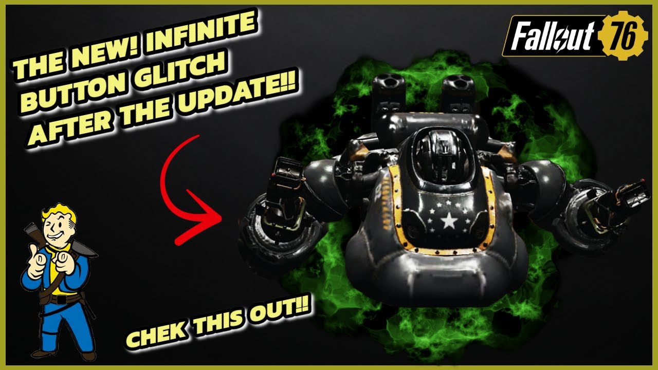 Fallout 76 - The New! Infinite Button Glitch After The Ghoul Update! Check It Out! (PATCHED)