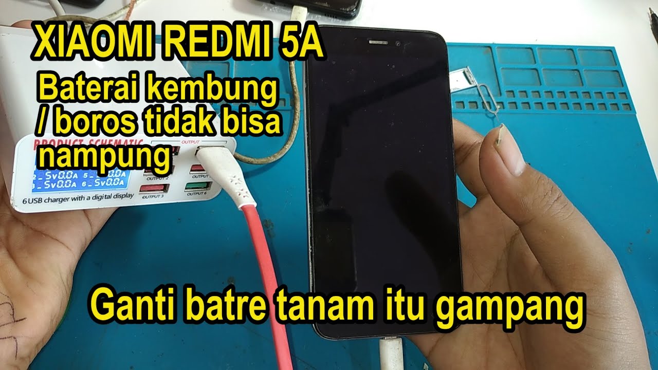 XIAOMI REDMI 5A Baterai eror | Kembung | Cepet habis Gampang solusinya
