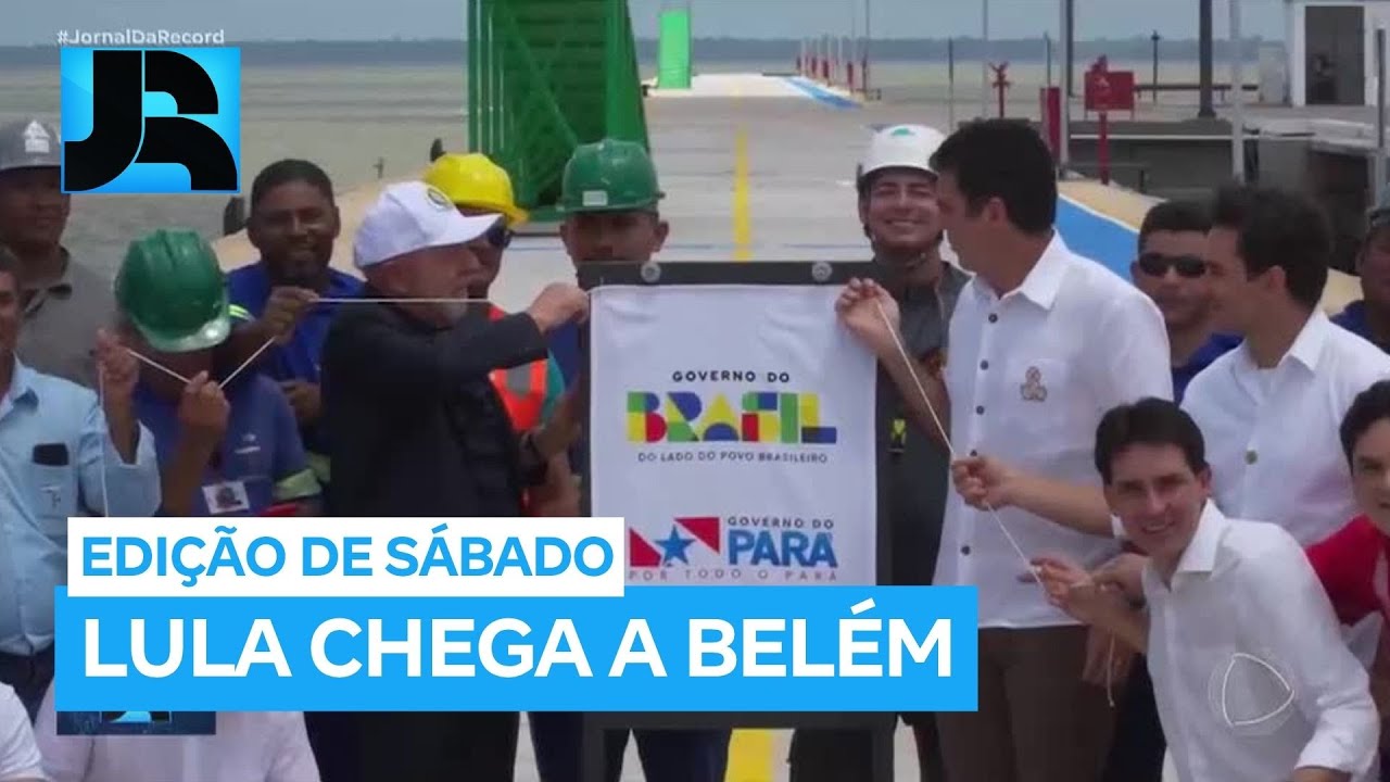 Lula chega a Belém (PA) e participa de inauguração de terminal portuário