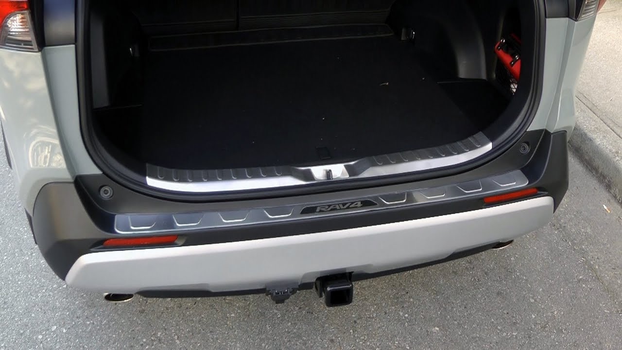 Toyota RAV4 (2019-2024): Stainless Steel Scuff Plate For The Rear Bumper.
