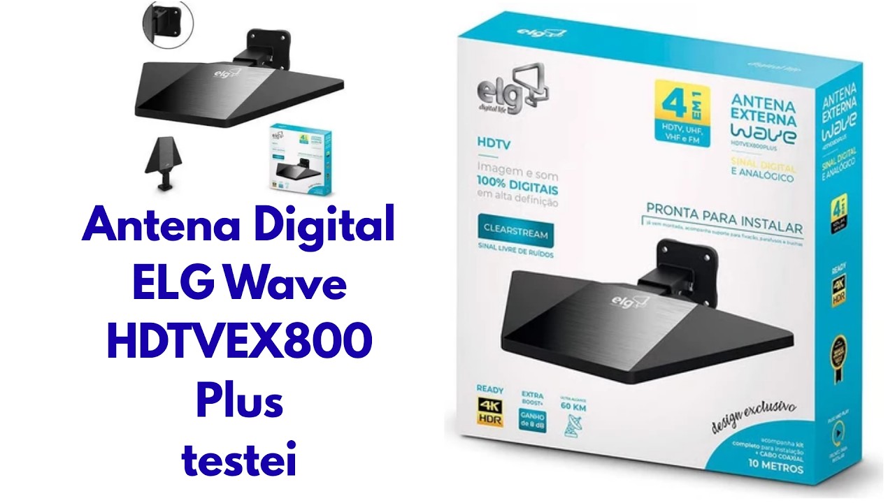 ANTENA DIGITAL EXTERNA ELG WAVE é boa mesmo testei