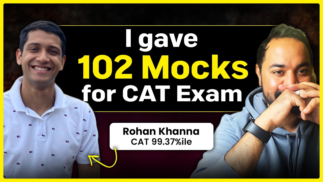 CAT 2026 Complete Preparation Plan | How to get 99%ile in CAT Exam Ft. Rohan, CAT 2025: 99.37%ile