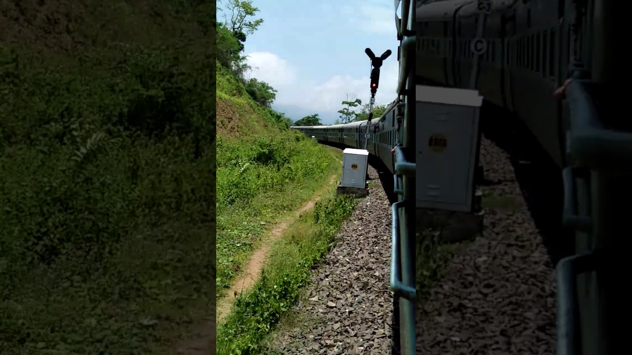 Lumding-Halflong, Train Journey in a beautiful Hilly terrain, Run by Four Engine