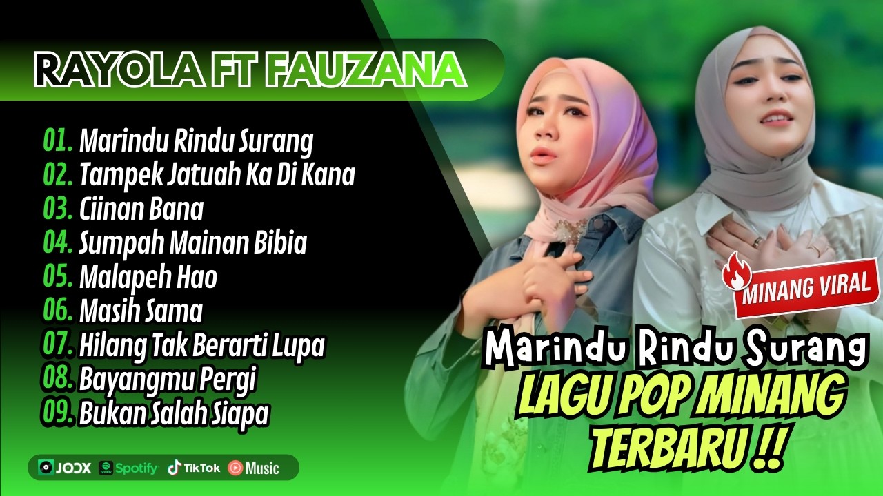MARINDU RINDU SURANG - Rayola Ft Fauzana | TAMPEK JATUAH KA DI KANA || LAGU MINANG TERPOPULER 2026