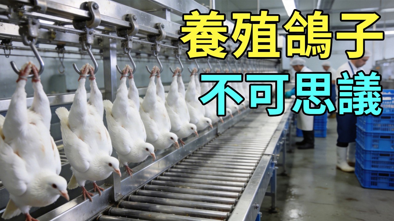 真的有「鴿子奶」？揭秘現代鴿子養殖場：從包辦婚姻到自動化孵化的驚人內幕！#鴿子#乳鴿#冷知識#養殖場#動物真相#鴿乳#科普