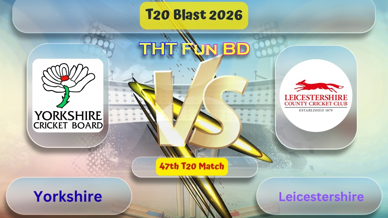 Leicestershire Vs Yorkshire | LEIC v YOR | T20 Blast Live Score Streaming & Updates 2026