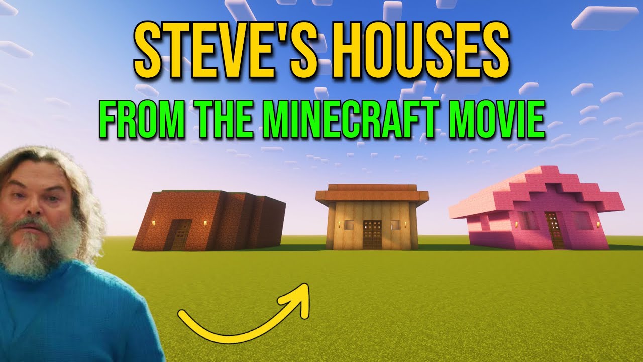 How to Build Steve’s 3 Houses from The Minecraft Movie !!! (EASY TUTORIAL)
