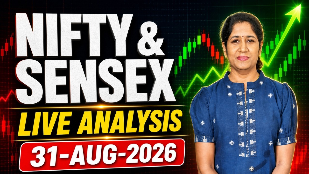 NIFTY & SENSEX LIVE Trading Today | Intraday Levels & Options Analysis | 31 Aug 2026