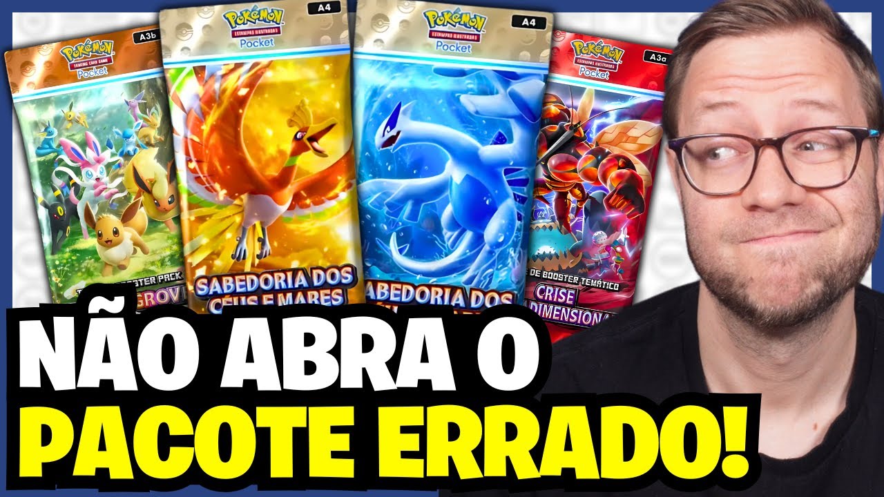 NUNCA MAIS ABRA O PACOTE ERRADO em Pokémon TCG Pocket | Sabedoria dos Céus e Mares
