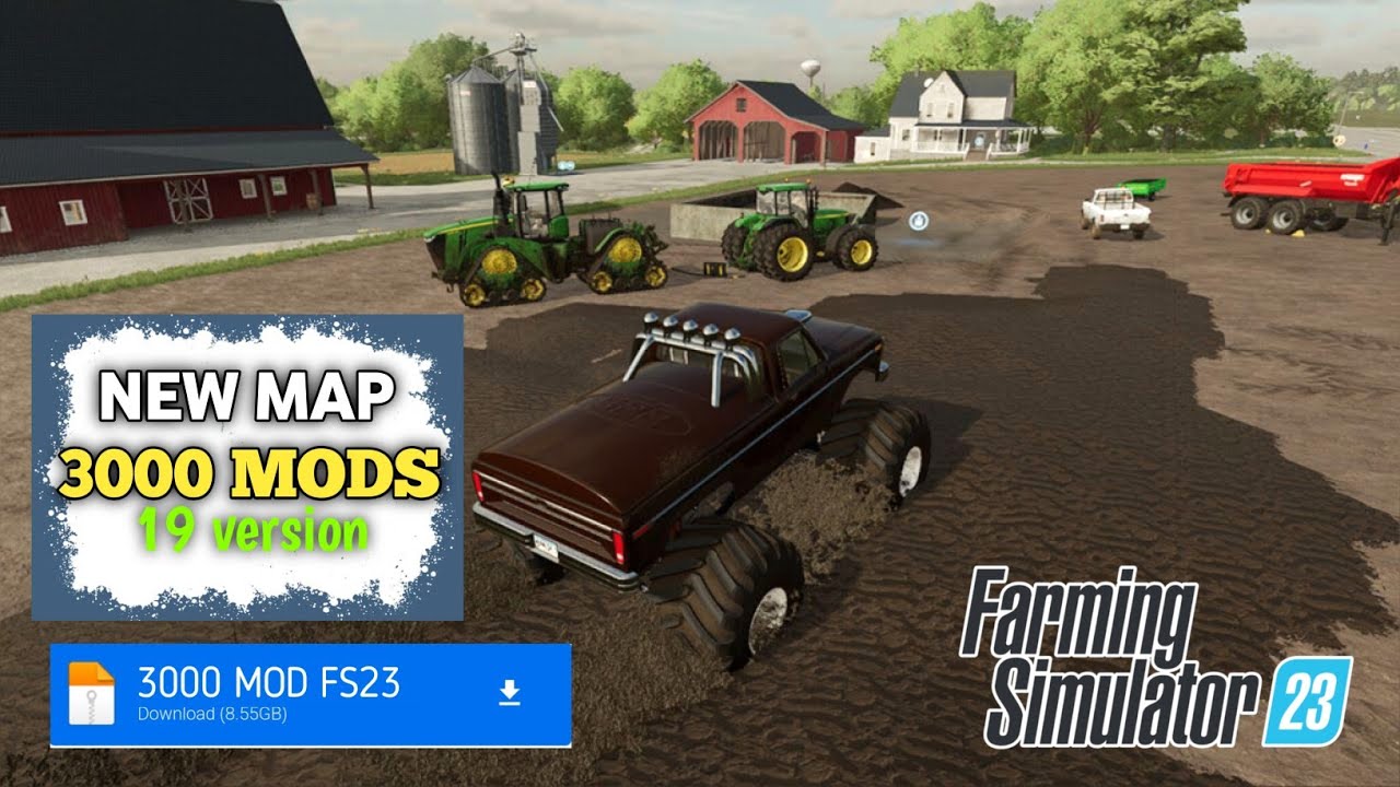 Farming simulator 23 New map With 3000 Mods Would Biggest Apk Download MIDEAFIRE Fs 23 New map