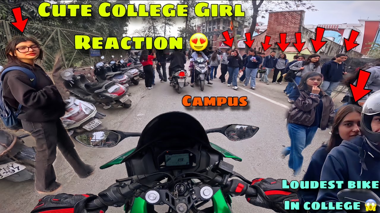 First Day In College 😍❤️ | Cute Girl Reaction 🥰 | Shocking Reaction In College 😱😍 | Rx Rohit🔥
