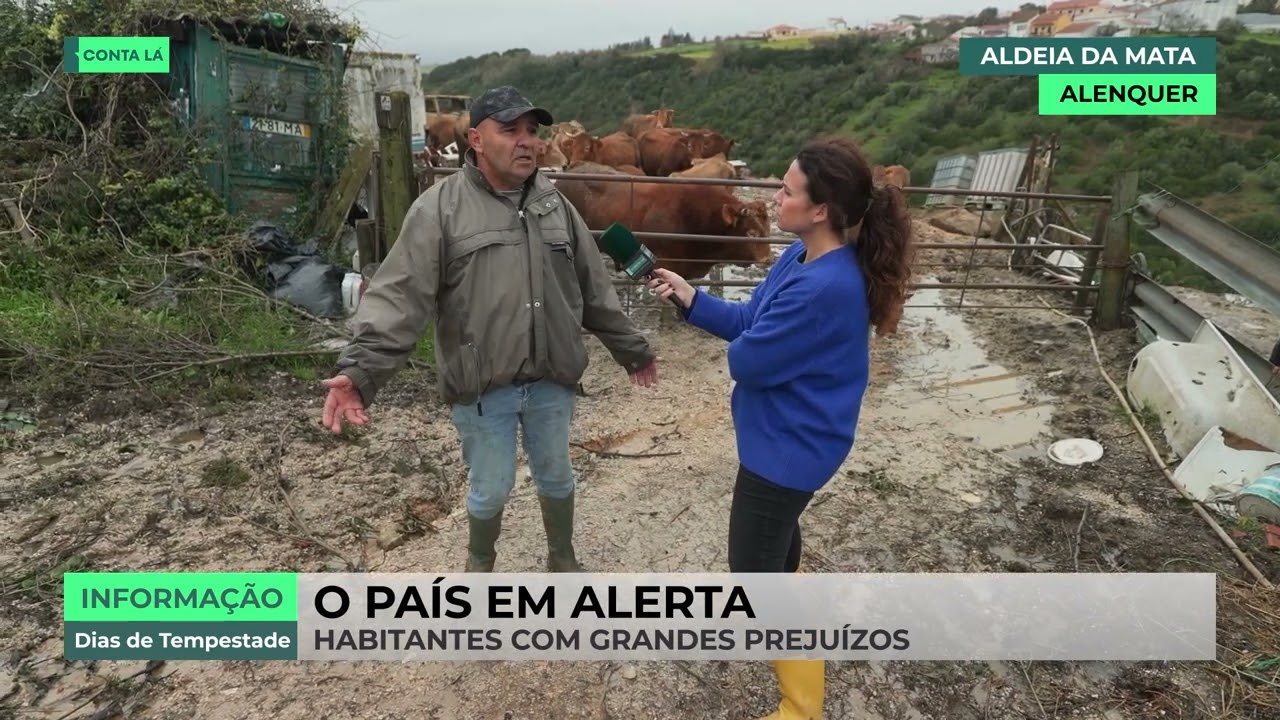 Derrocadas forçam à retirada de 60 pessoas na Aldeia da Mata, em Alenquer