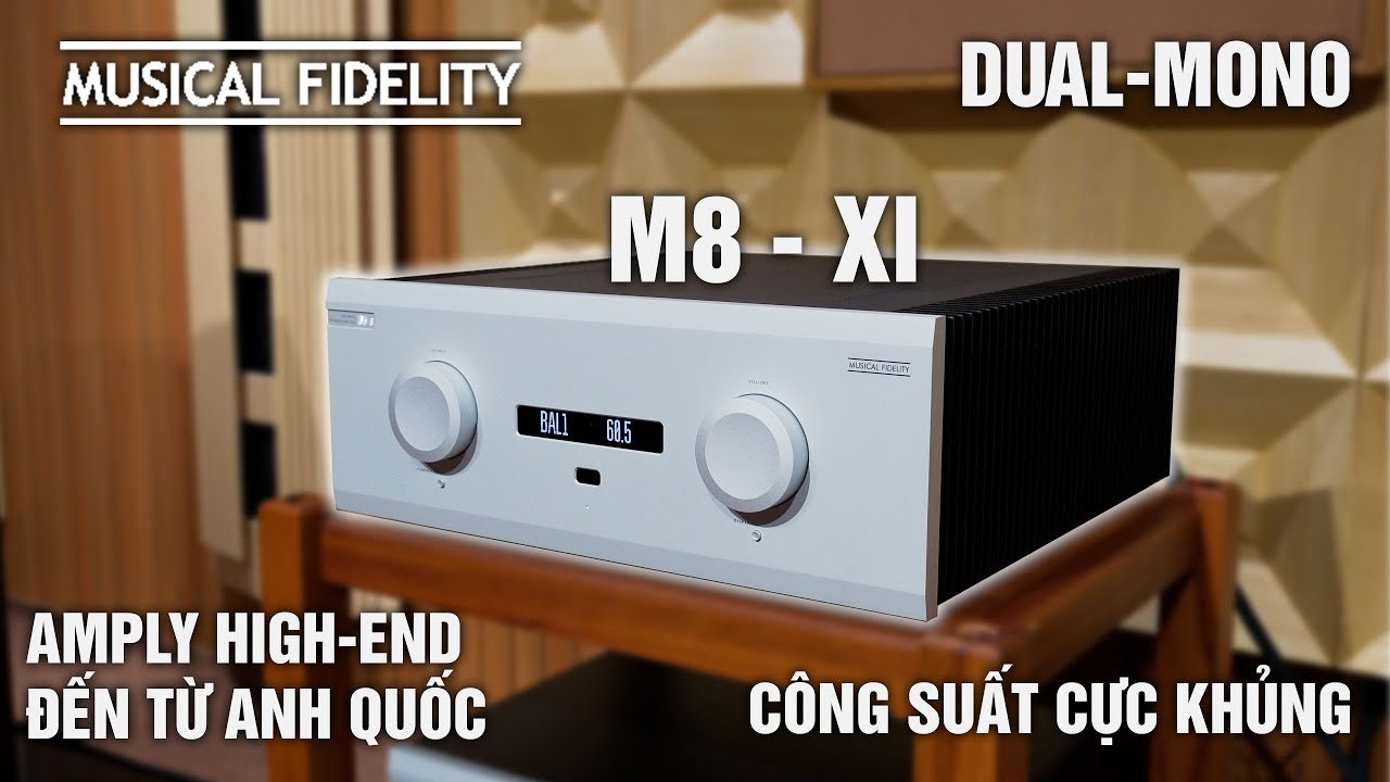 AMPLY ANH QUỐC GIÁ TỐT - CÔNG SUẤT KHỦNG | Amply Musical Fidelity M8xi - Ampli Musical M8xi