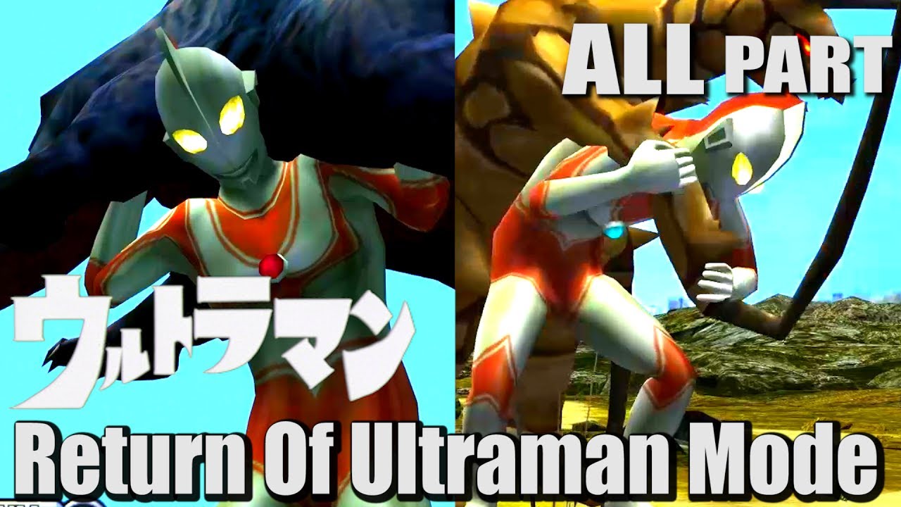 ULTRAMAN PS2 GAME - all Return Of Ultraman Mode 【English Sub & 中文字幕】~ Ultraman Jack