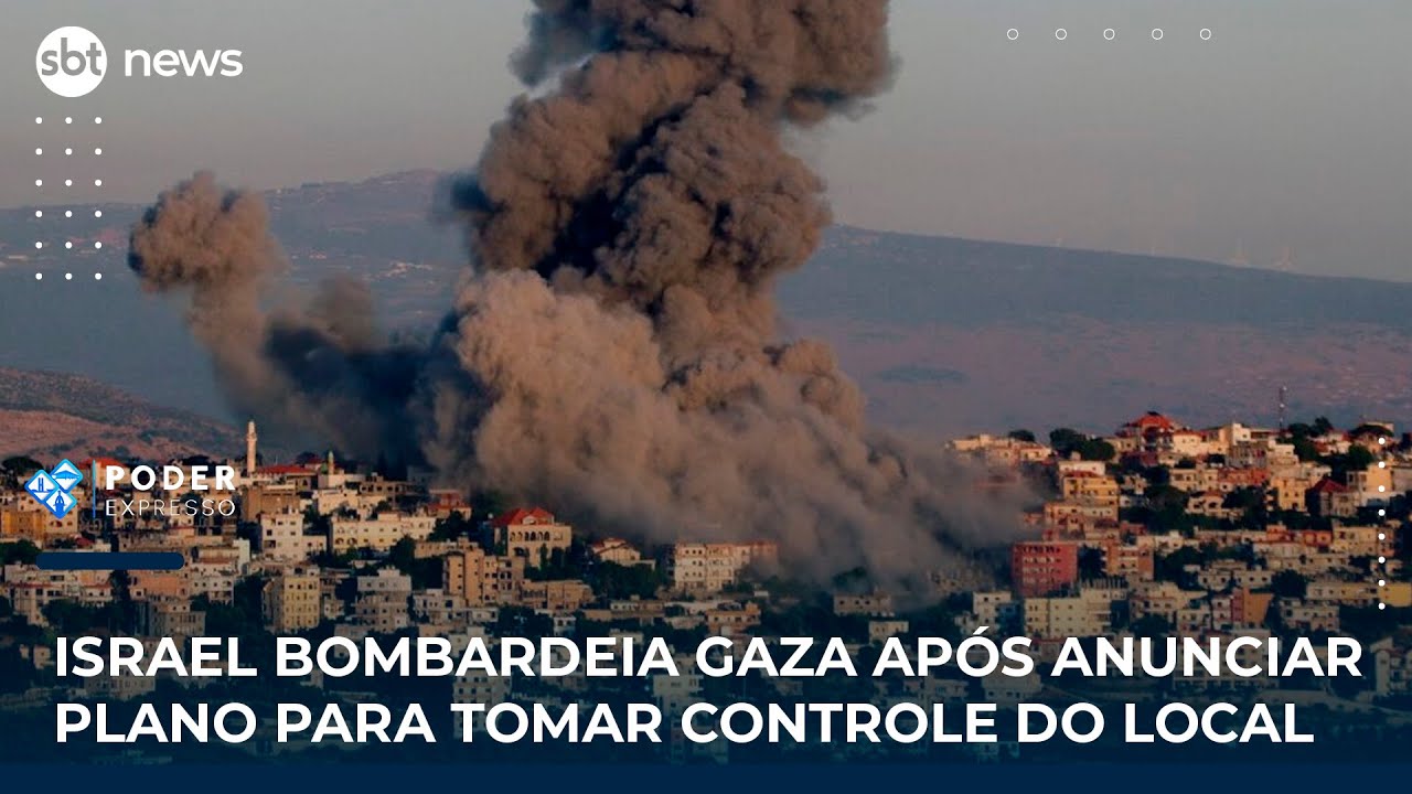 Israel bombardeia Gaza após anunciar plano para tomar controle do local | 