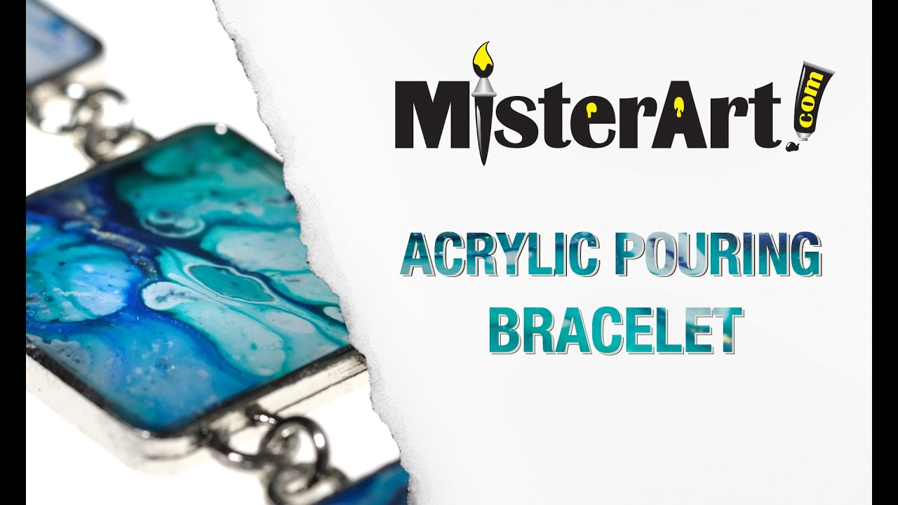 Acrylic Pouring Bracelet | DIY Jewelry Making