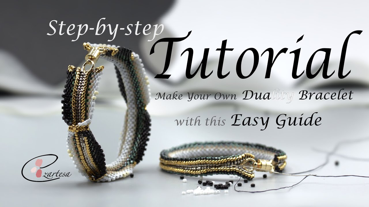 Step By Step Beading Tutorial: How to Make a Duality Beaded Bracelet from Seed Beads