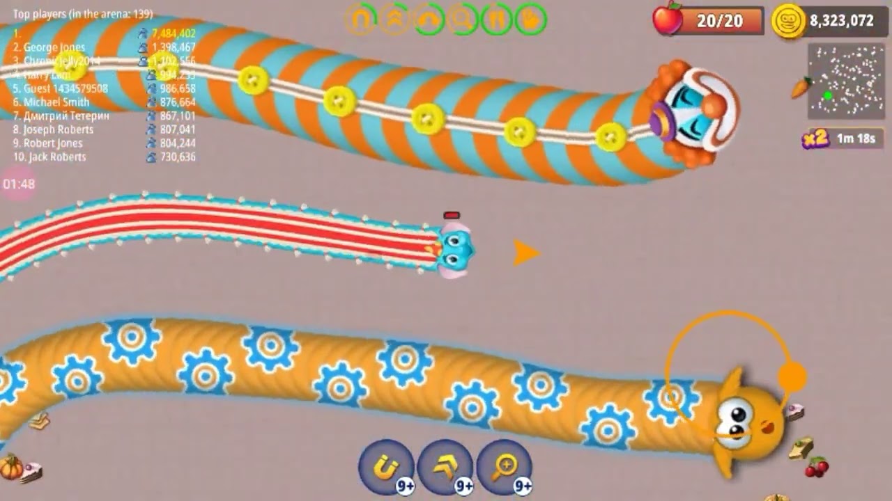 Worm Zone Biggest Snake Monster Kill